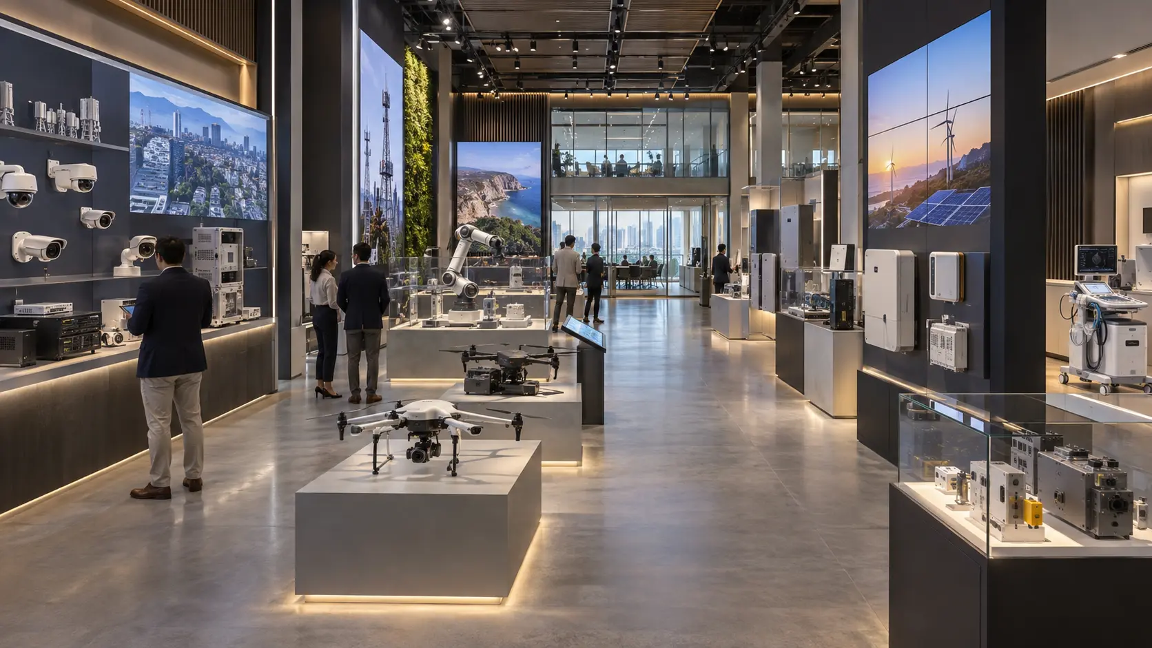 以科技产品展示为核心的现代化专业展厅